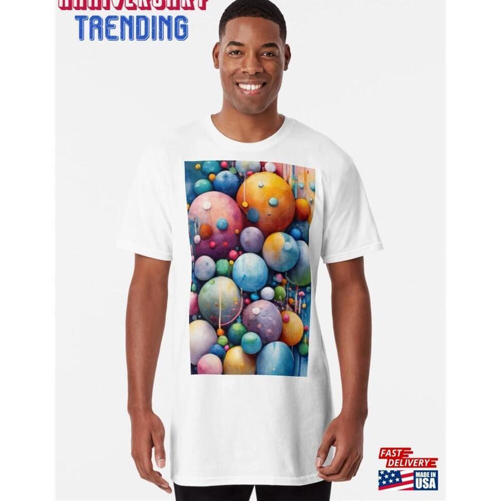 Watercolor Pattern Logo Impressionist Painting Colorful Abstract Tshirt